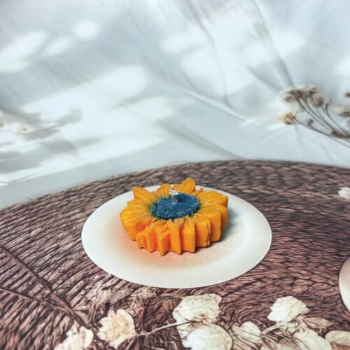 Sunflower candle