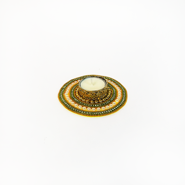 AuraLite Wax-Filled Candle Holder